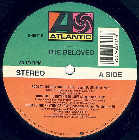 The Beloved : Rock To The Rhythm Of Love (12")