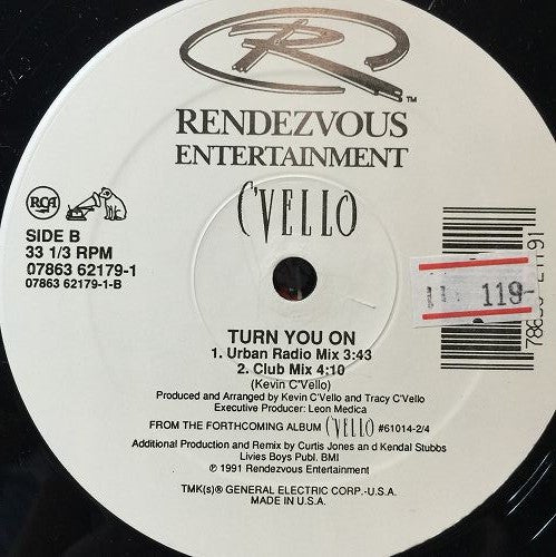 C'Vello : Turn You On (12")
