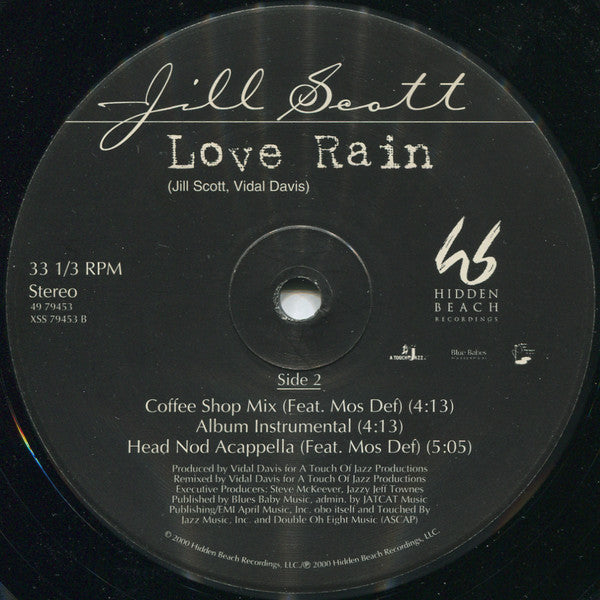 Jill Scott : Love Rain (12")