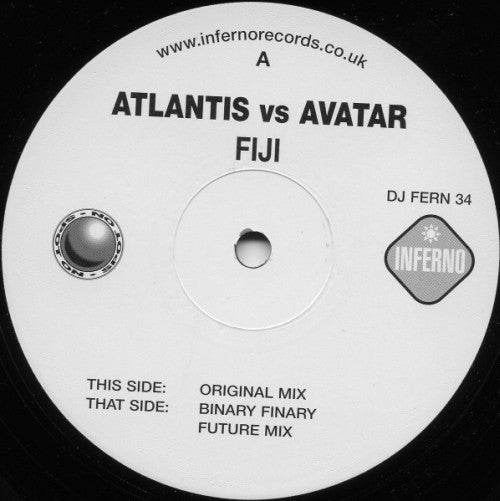 Atlantis Vs. Avatar (5) : Fiji (2x12", Promo)