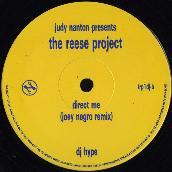Judy Nanton Presents The Reese Project : I Believe / Direct Me (12", Promo)