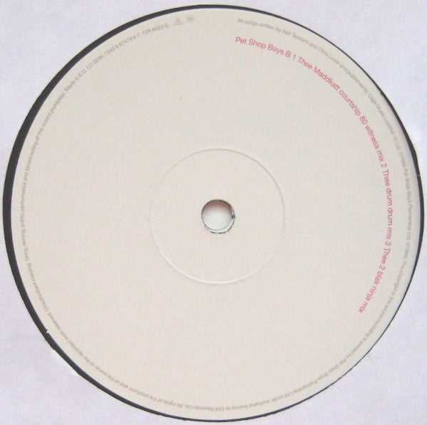 Pet Shop Boys : I Don't Know What You Want But I Can't Give It Any More (12", Maxi)