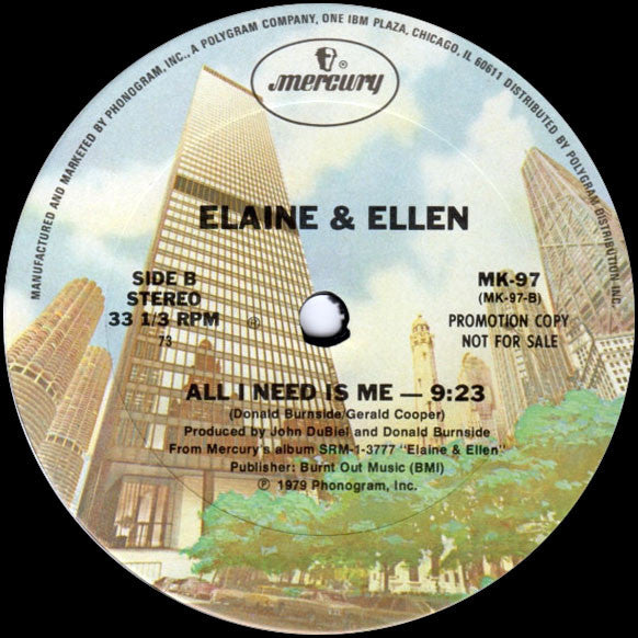Elaine And Ellen : The Look Of Love (12", Promo)