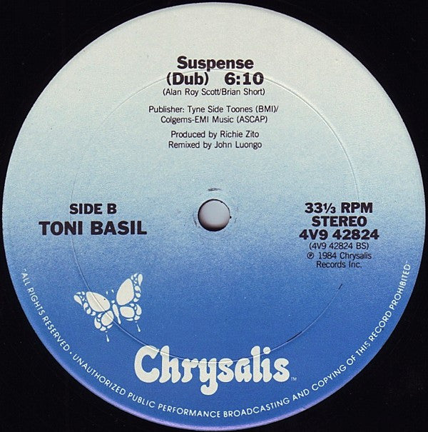 Toni Basil : Suspense (Extended Re-Mix) (12")