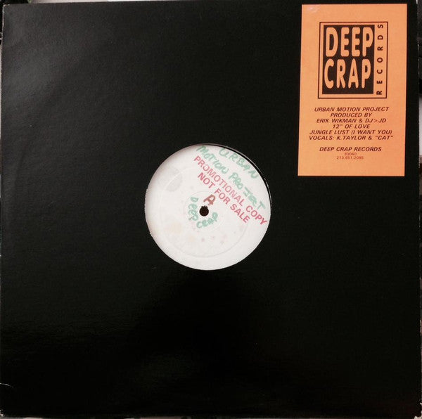 The Urban Motion Project : Session 1 + 2 (12", W/Lbl)