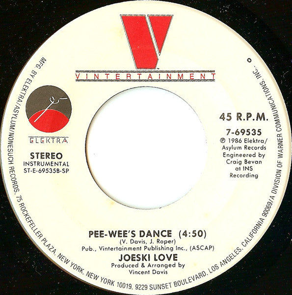 Joeski Love : Pee-Wee's Dance (7", Single)