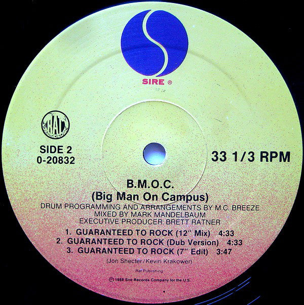 B.M.O.C. (Big Man On Campus) : Play That Funk (12", Maxi)