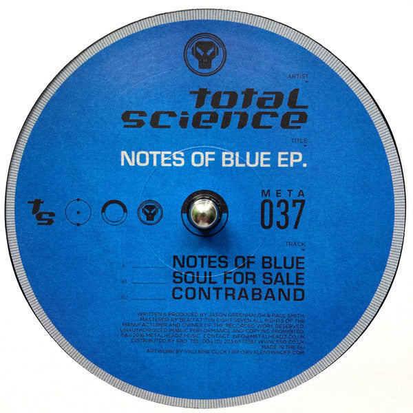Total Science : Notes Of Blue EP (12", EP)