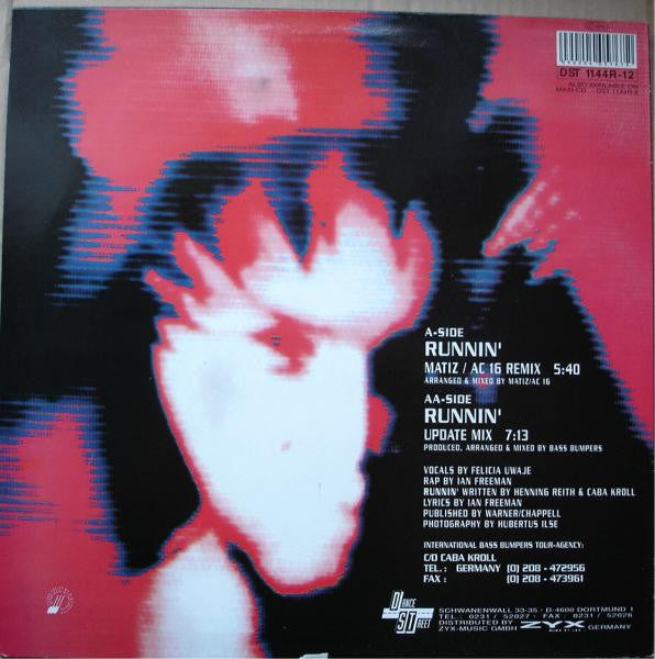 Bass Bumpers : Runnin' (Remixes) (12")