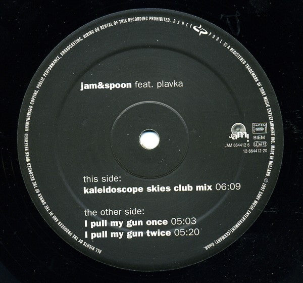 Jam & Spoon Feat. Plavka : Kaleidoscope Skies (12")