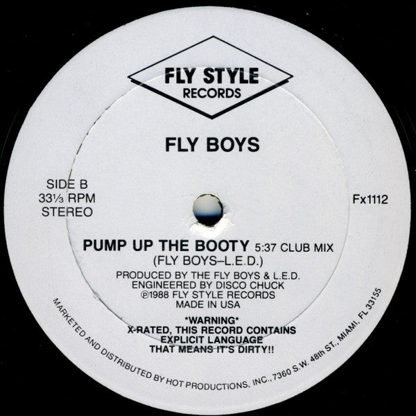 The Fly Boys : Pump Up The Booty (12")