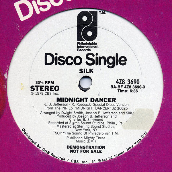 Silk (6) : Midnight Dancer (12", Promo)