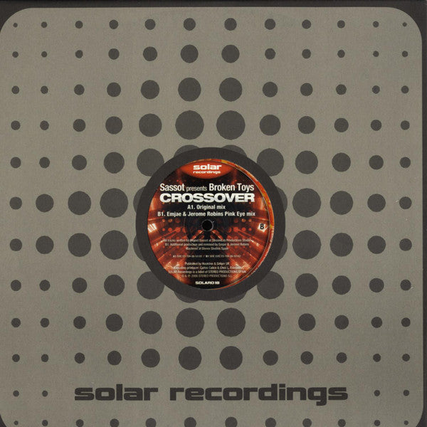 Sassot* Presents Broken Toys (2) : Crossover (12")