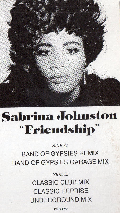 Sabrina Johnston : Friendship (12", Promo, Spe)
