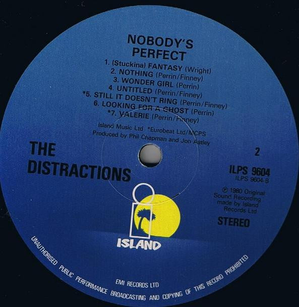 The Distractions : Nobody's Perfect (LP, Album)