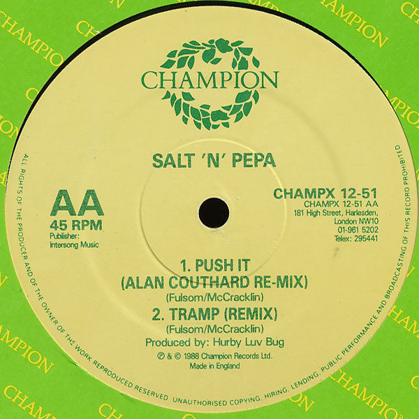 Salt 'N' Pepa : Push It (Remix) (12")