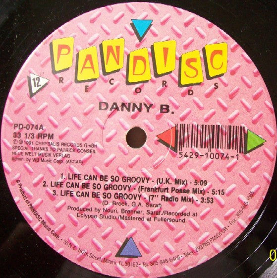 Danny B : Life Can Be So Groovy (12")