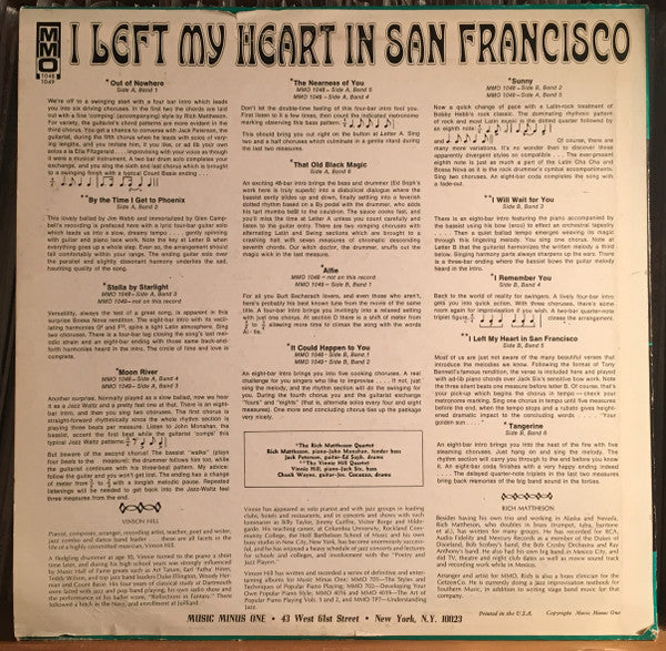 The Rich Mattheson Quartet / The Vinson Hill Quartet : It Could Happen To You (LP, Album, Blu)