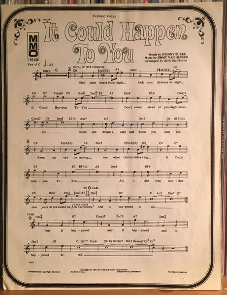 The Rich Mattheson Quartet / The Vinson Hill Quartet : It Could Happen To You (LP, Album, Blu)