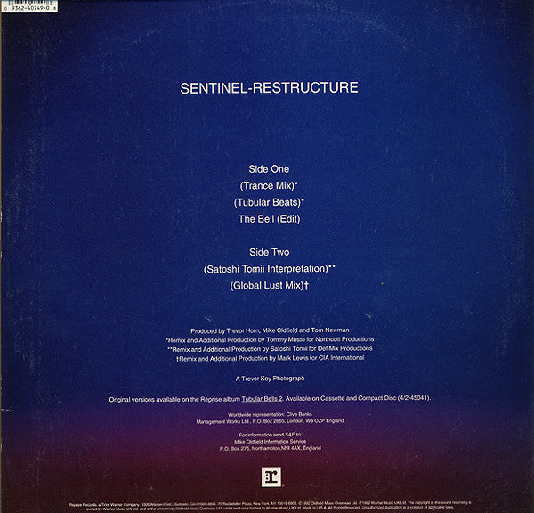 Mike Oldfield : The Bell / Sentinel-Restructure (12")