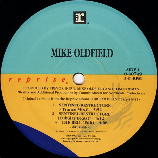 Mike Oldfield : The Bell / Sentinel-Restructure (12")