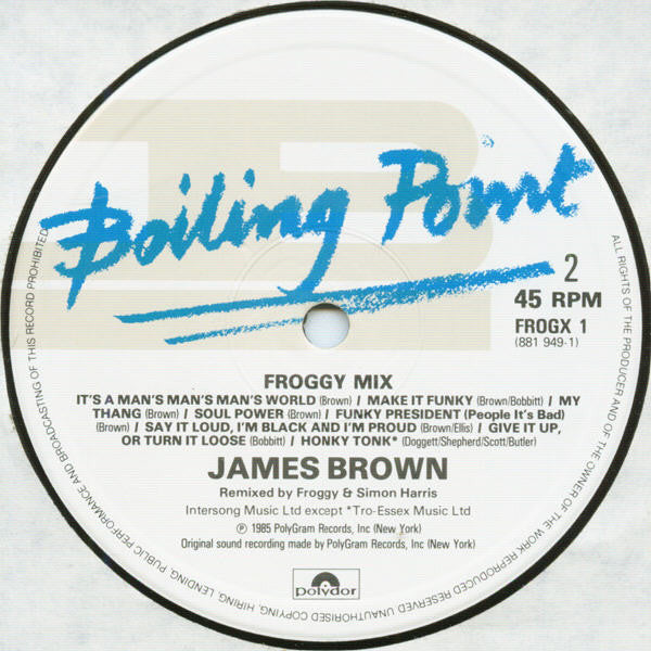 James Brown : Froggy Mix #1 (12", Mixed)