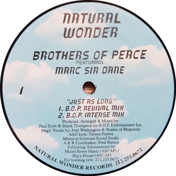 B.O.P. Featuring Sir Dane : Just As Long (12")