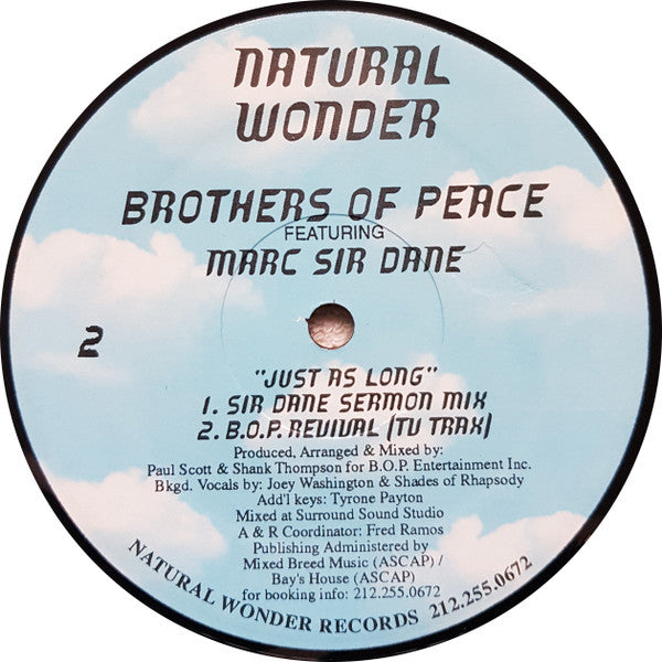 B.O.P. Featuring Sir Dane : Just As Long (12")