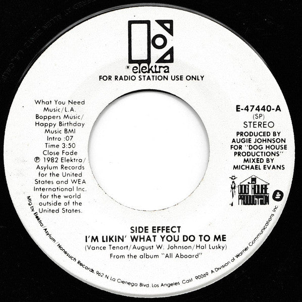 Side Effect : I'm Likin' What You Do To Me (7", Mono, Promo)