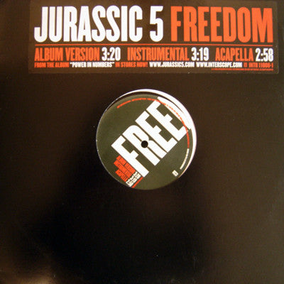 Jurassic 5 : Freedom (12", Promo)