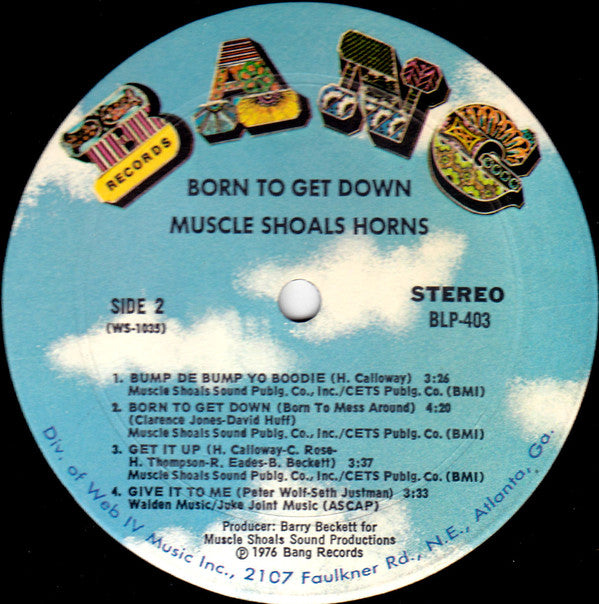 Muscle Shoals Horns : Born To Get Down (LP, Album)
