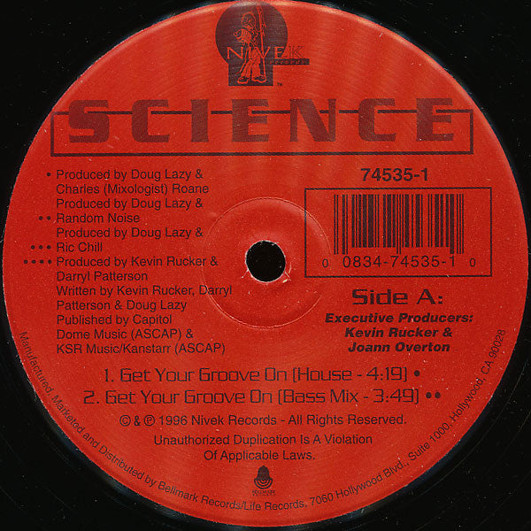 Science (6) : Get Your Groove On (12", Maxi)