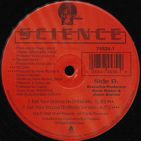 Science (6) : Get Your Groove On (12", Maxi)