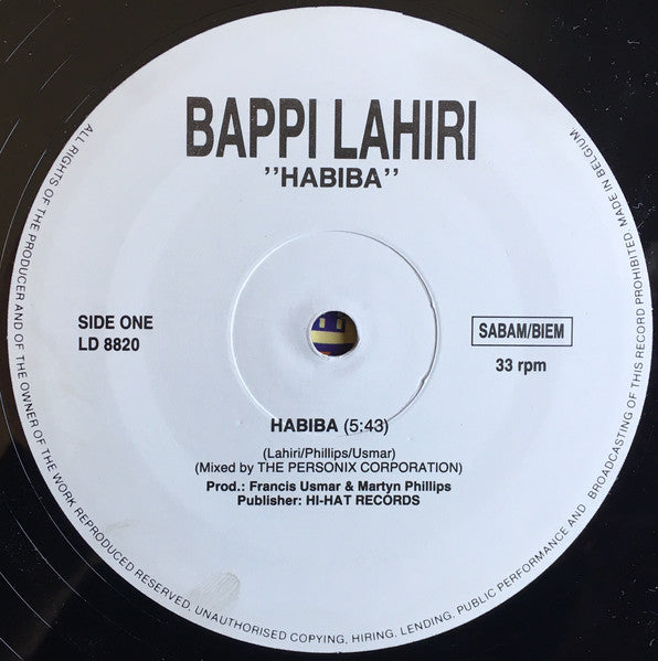 Bappi Lähiri* : Habiba (12")