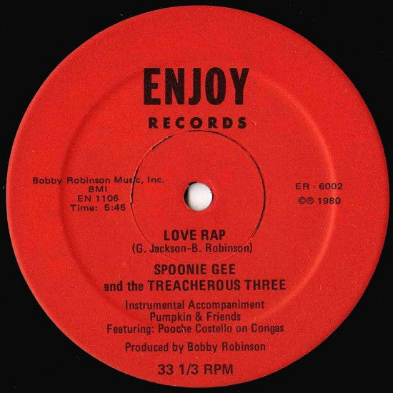 Spoonie Gee and Treacherous Three : The New Rap Language / Love Rap (12")