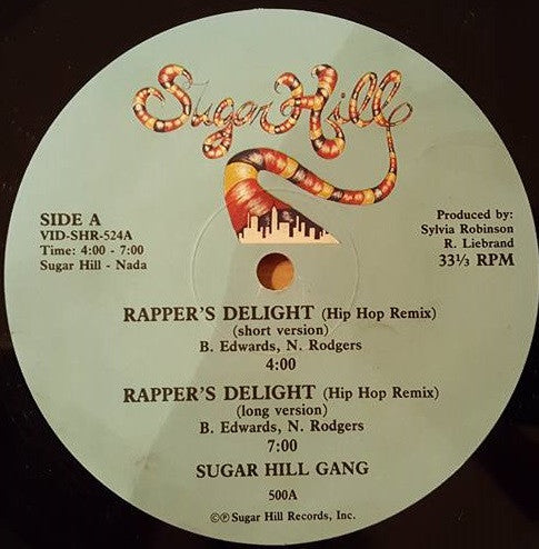 Sugar Hill Gang* : Rapper's Delight (Hip Hop Remix) (12")