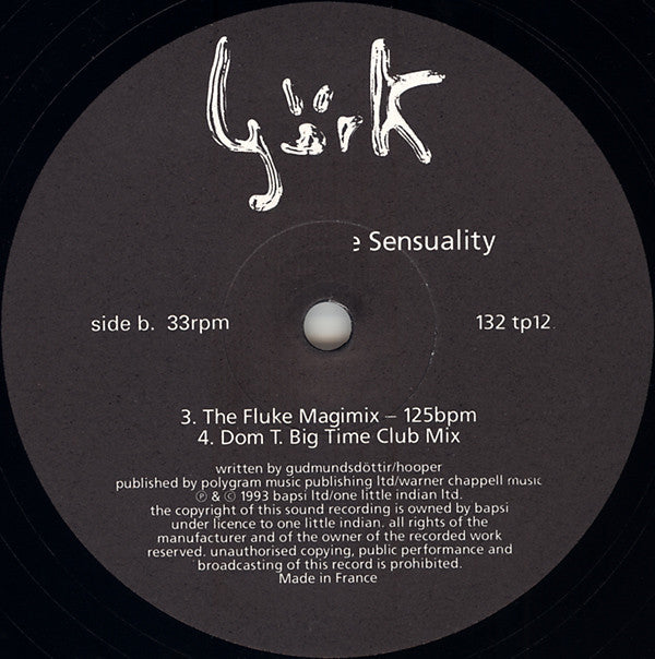 Björk : Big Time Sensuality (12", Single)