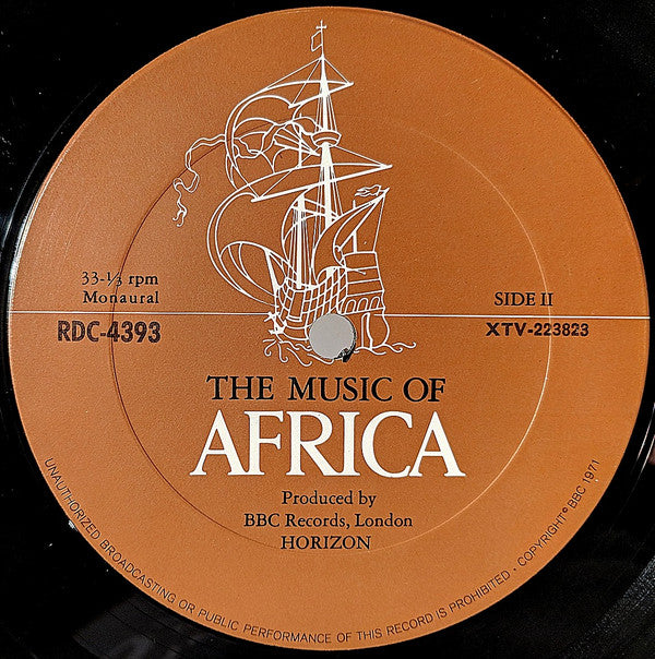 Various : The Music Of Africa (LP, Comp, Mono)