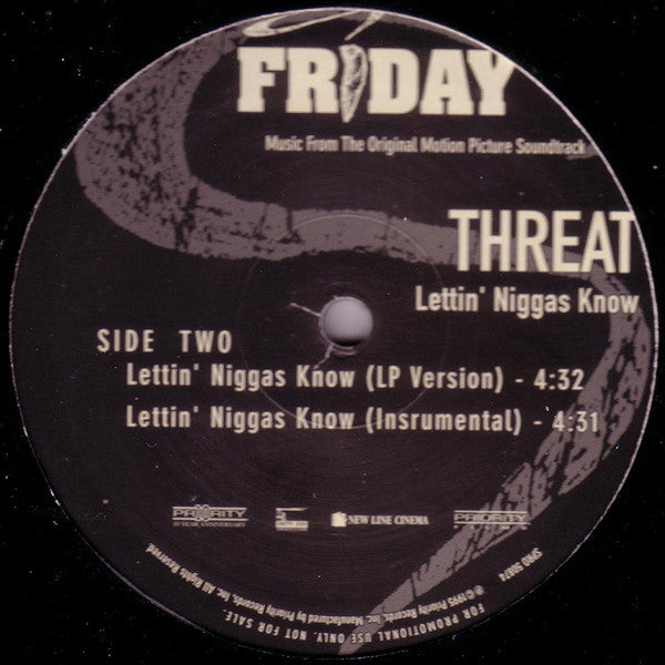 2 Live Crew* / Threat : Hoochie Mama / Lettin' Niggas Know (12", Promo)