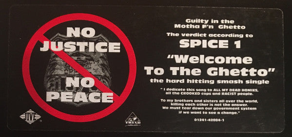 Spice 1 : Welcome To The Ghetto (12", Promo)