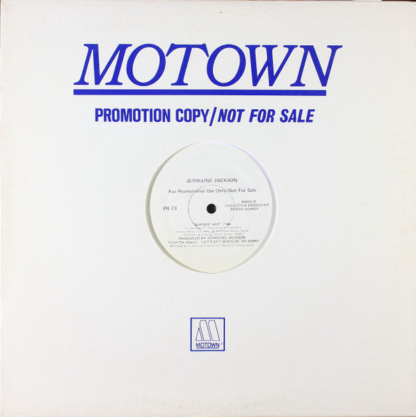 Jermaine Jackson : Burnin' Hot (12", Promo)