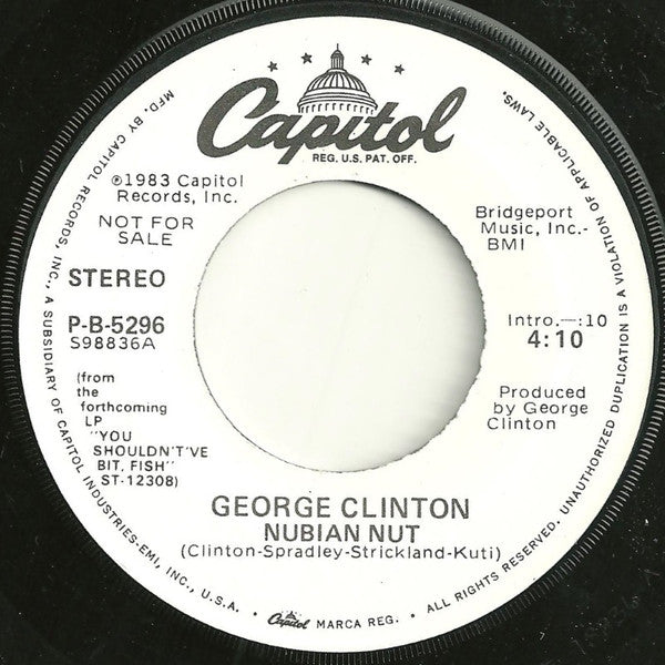George Clinton : Nubian Nut (7", Single, Promo)