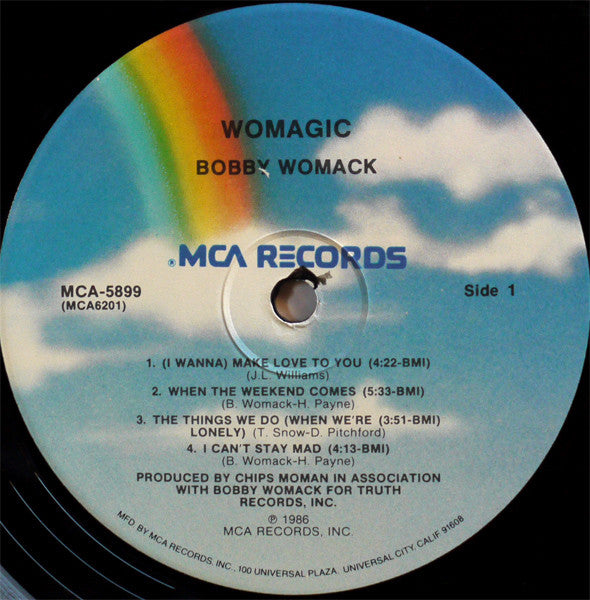 Bobby Womack : Womagic (LP, Album, Pin)