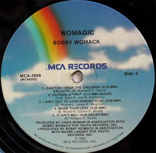 Bobby Womack : Womagic (LP, Album, Pin)
