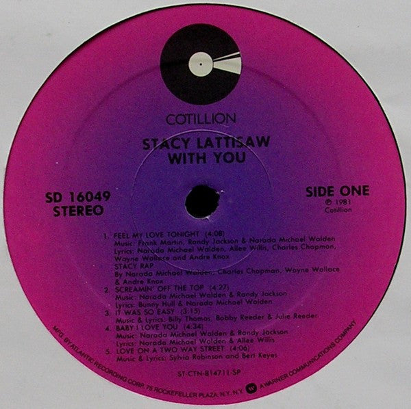 Stacy Lattisaw : With You (LP, Album, Spe)