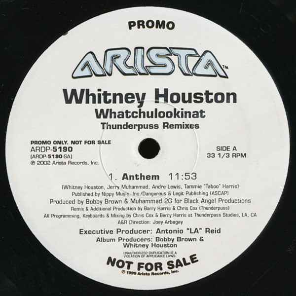 Whitney Houston : Whatchulookinat (Thunderpuss Remixes) (2x12", Promo)