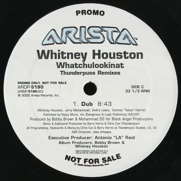 Whitney Houston : Whatchulookinat (Thunderpuss Remixes) (2x12", Promo)