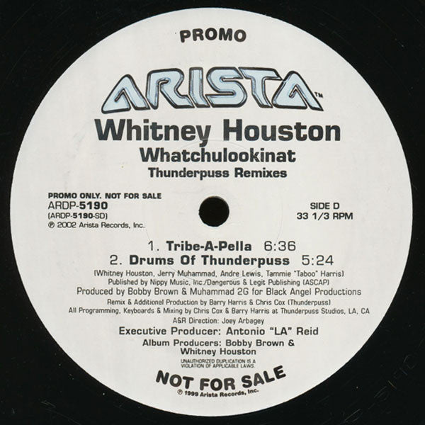 Whitney Houston : Whatchulookinat (Thunderpuss Remixes) (2x12", Promo)