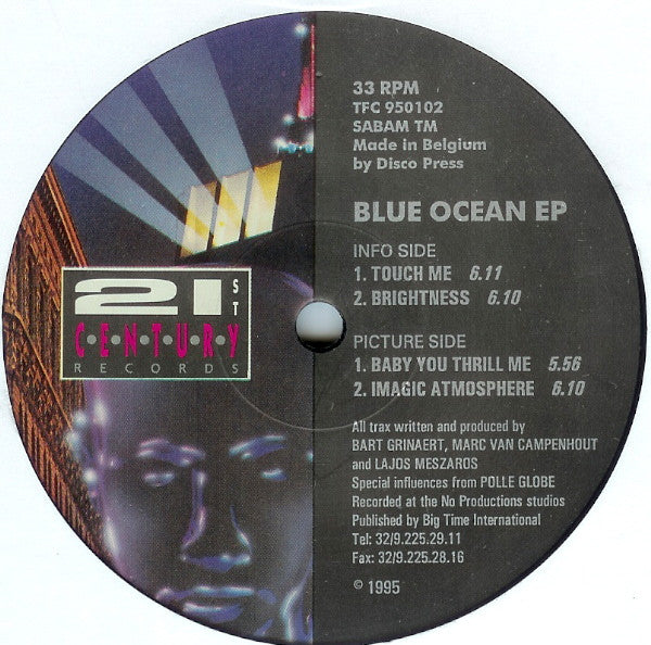 Blue Ocean : Blue Ocean EP (12", EP)