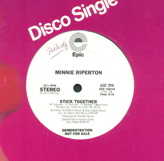 Minnie Riperton : Stick Together (12", Promo)
